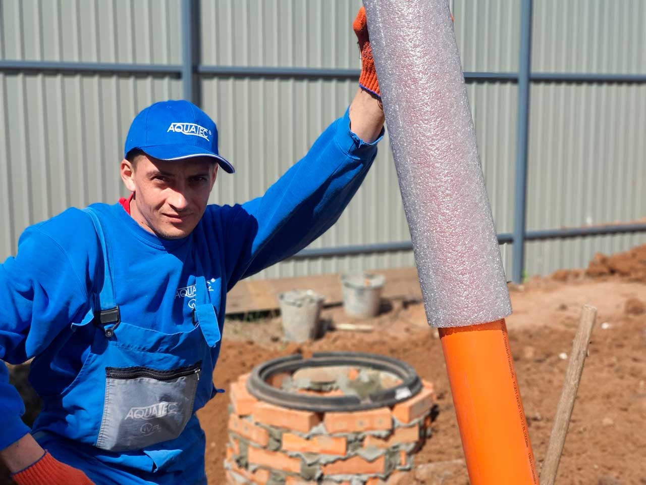 Монтаж очистных сооружений AQUATEC (15)